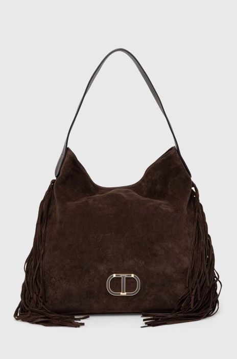 Замшева сумочка Twinset колір коричневий (3501586)