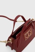 Шкіряна сумочка Twinset колір бордовий (3501589)