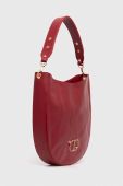 Шкіряна сумочка Twinset колір бордовий (3583201)