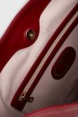 Шкіряна сумочка Twinset колір бордовий (3583201)