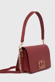 Шкіряна сумочка Twinset колір бордовий (3583210)