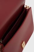 Шкіряна сумочка Twinset колір бордовий (3583210)