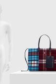 Сумочка з домішкою вовни Tommy Hilfiger колір синій Сумочка з домішкою вовни Tommy Hilfiger колір синій