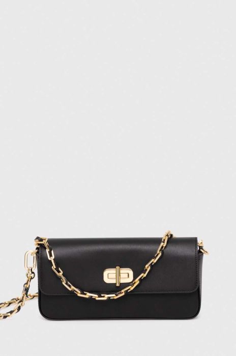Шкіряна сумочка Tommy Hilfiger колір чорний (3689266)