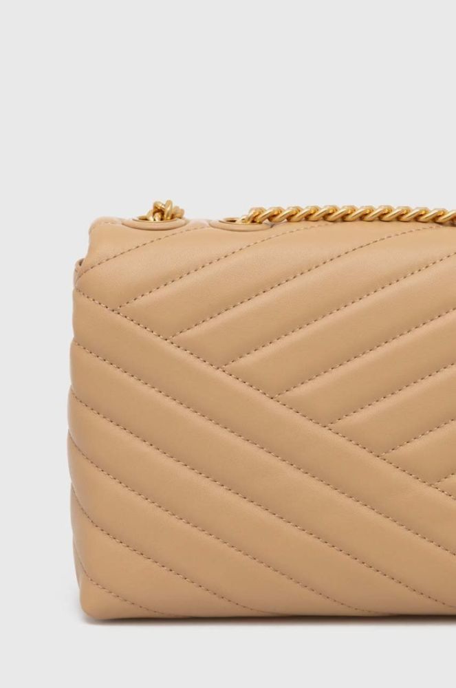Шкіряна сумочка Tory Burch колір бежевий (3447663) фото 3