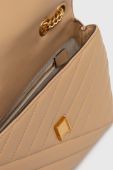 Шкіряна сумочка Tory Burch колір бежевий (3447663)