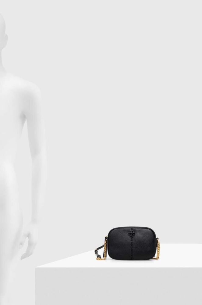 Шкіряна сумочка Tory Burch колір чорний (3447664) фото 6