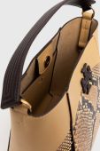 Шкіряна сумочка Tory Burch колір бежевий (3447665)