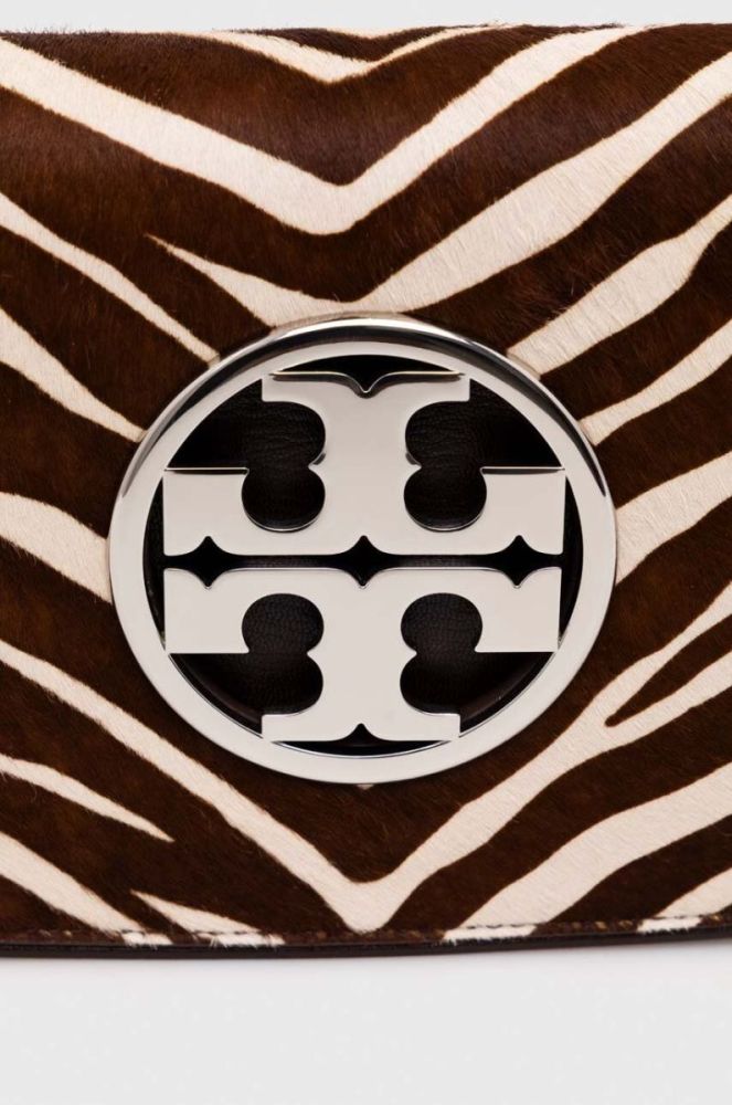 Шкіряна сумочка Tory Burch колір коричневий (3529633) фото 3