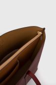 Шкіряна сумочка Tory Burch колір бордовий (3542734)