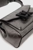 Шкіряна сумочка Dkny колір срібний (3524677)