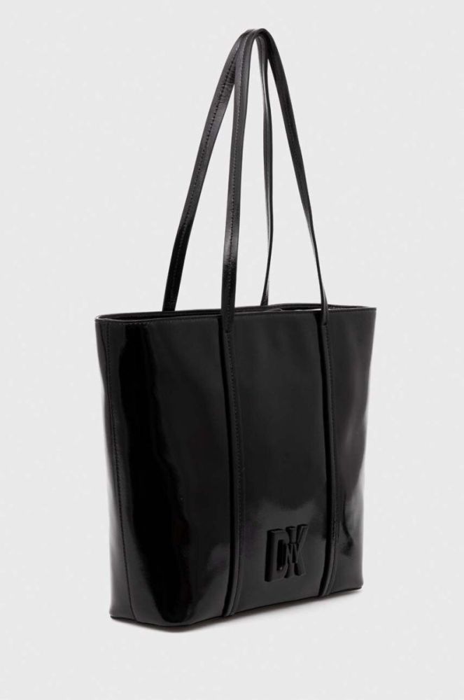 Шкіряна сумочка Dkny колір чорний (3542735) фото 2