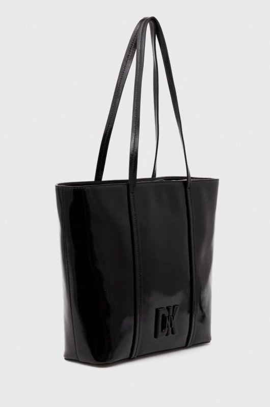 Шкіряна сумочка Dkny колір чорний (3542735) фото 2
