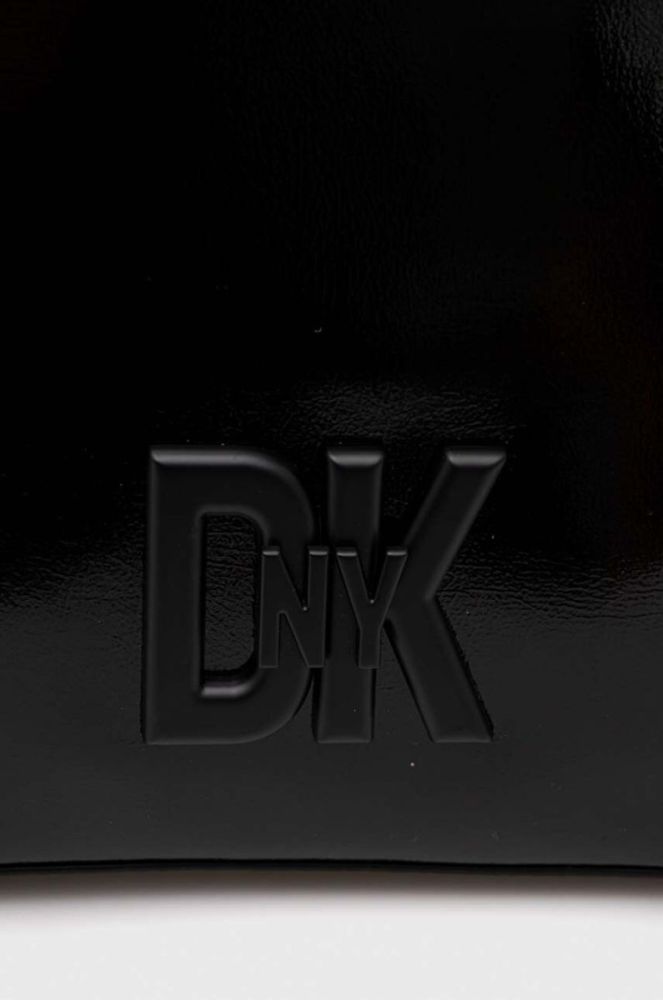 Шкіряна сумочка Dkny колір чорний (3542735) фото 3