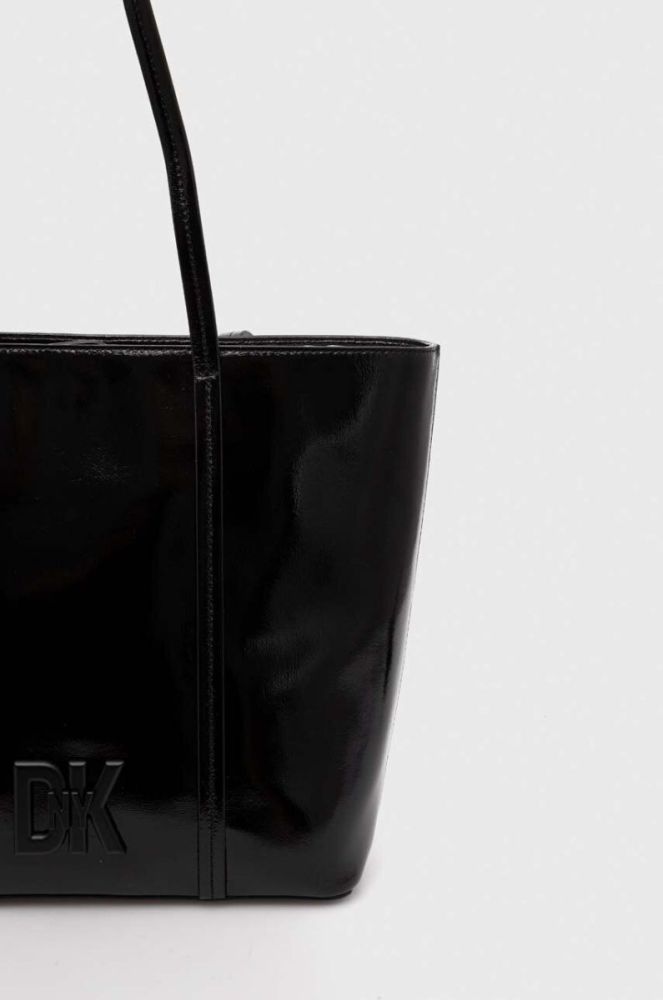 Шкіряна сумочка Dkny колір чорний (3542735) фото 4