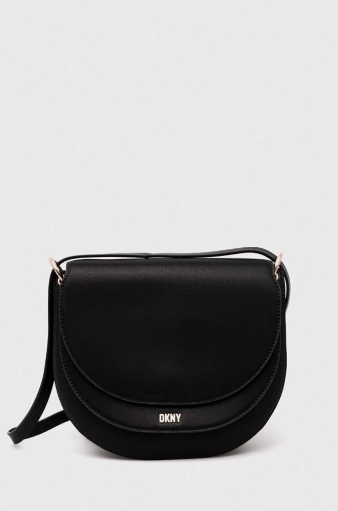 Шкіряна сумочка Dkny колір чорний (3524684)