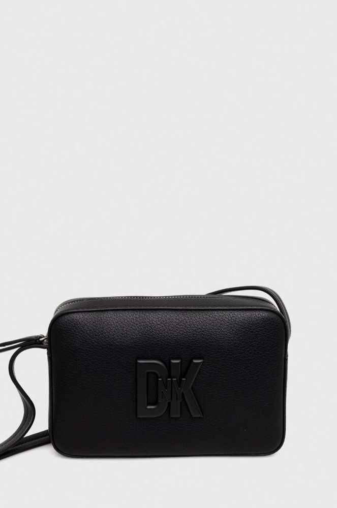 Шкіряна сумочка Dkny колір чорний (3542740)