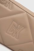 Шкіряна сумочка Dkny колір бежевий (3524688)