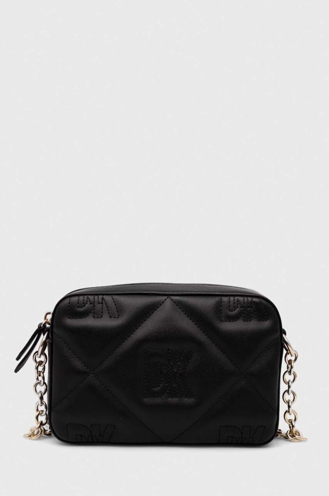 Шкіряна сумочка Dkny колір чорний (3524687)