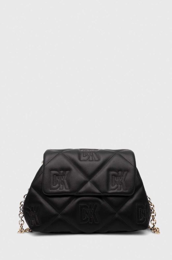 Шкіряна сумочка Dkny колір чорний (3524689)