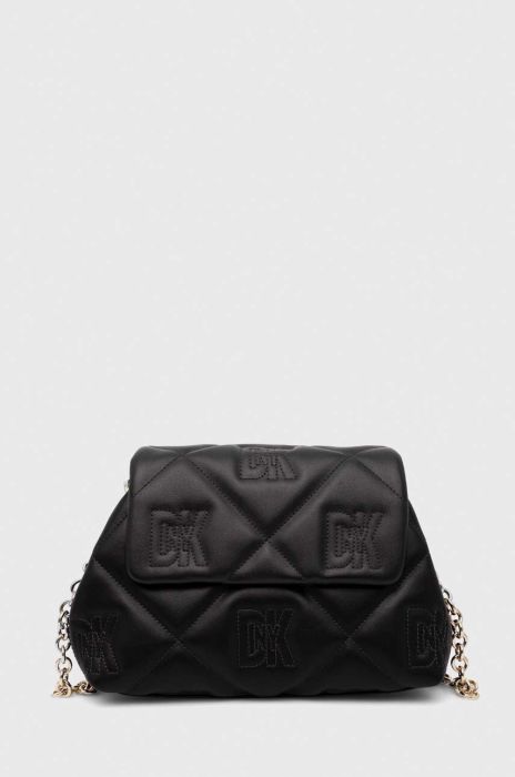 Шкіряна сумочка Dkny колір чорний (3524689)