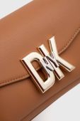 Шкіряна сумочка Dkny колір коричневий (3524691)