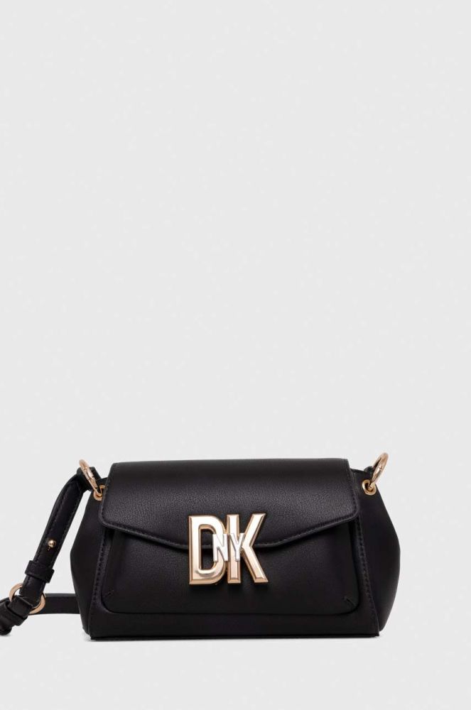 Шкіряна сумочка Dkny колір чорний (3628769)