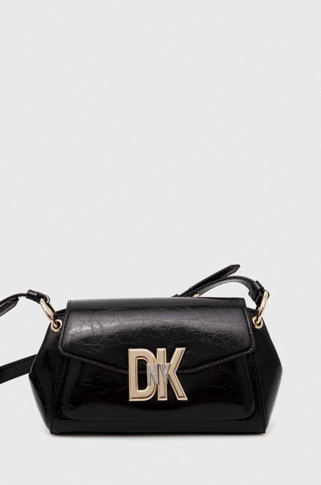 Шкіряна сумочка Dkny колір чорний (3524694)