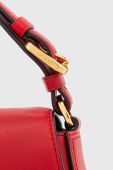 Шкіряна сумочка Lauren Ralph Lauren колір червоний