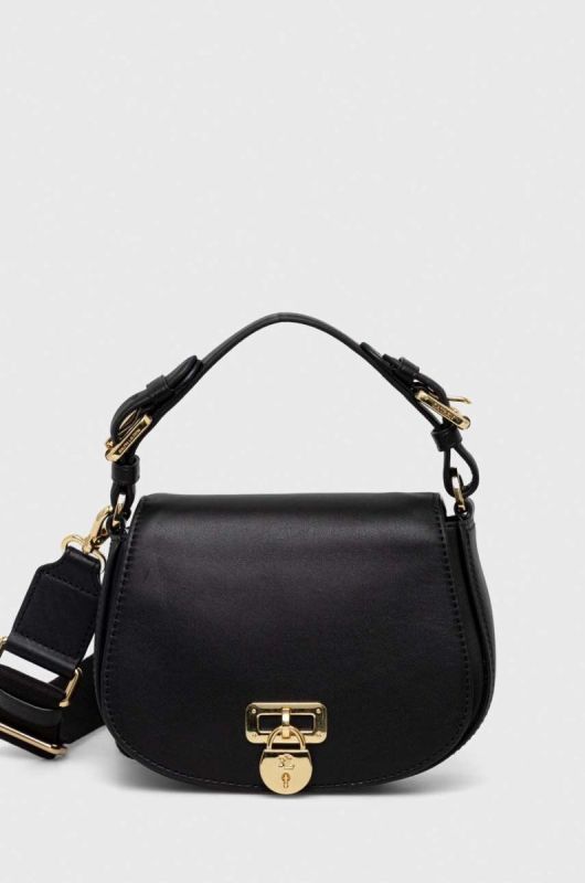 Шкіряна сумочка Lauren Ralph Lauren колір чорний (3520577)