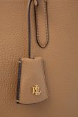 Двостороння сумочка Lauren Ralph Lauren колір бежевий