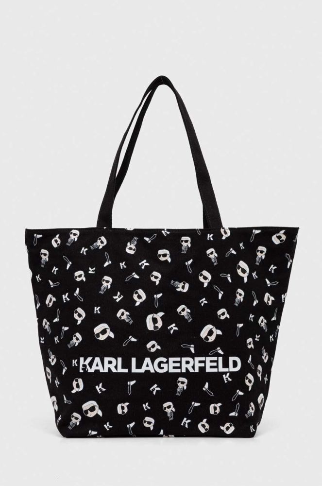 Двостороння сумочка Karl Lagerfeld колір чорний (3490494)