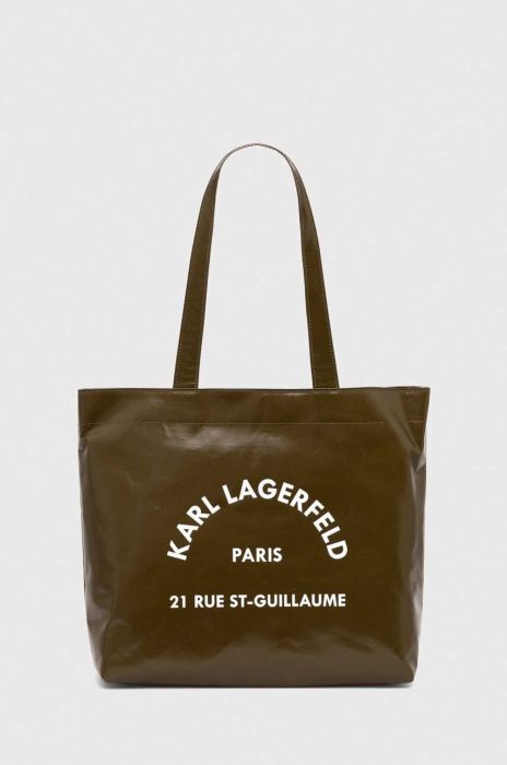 Сумочка Karl Lagerfeld колір зелений (3529640)