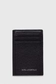Шкіряний гаманець Karl Lagerfeld жіночий колір чорний (3493826)