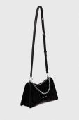 Замшева сумочка Karl Lagerfeld колір чорний (3520576)