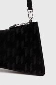 Замшева сумочка Karl Lagerfeld колір чорний (3520576)