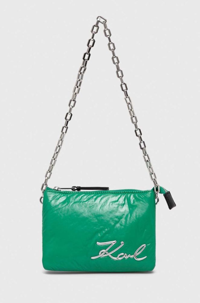 Сумочка Karl Lagerfeld колір зелений (3493830)