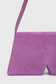 Замшева сумочка Karl Lagerfeld колір фіолетовий