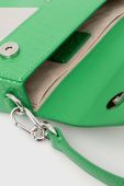 Шкіряна сумочка Karl Lagerfeld колір зелений (3490512)
