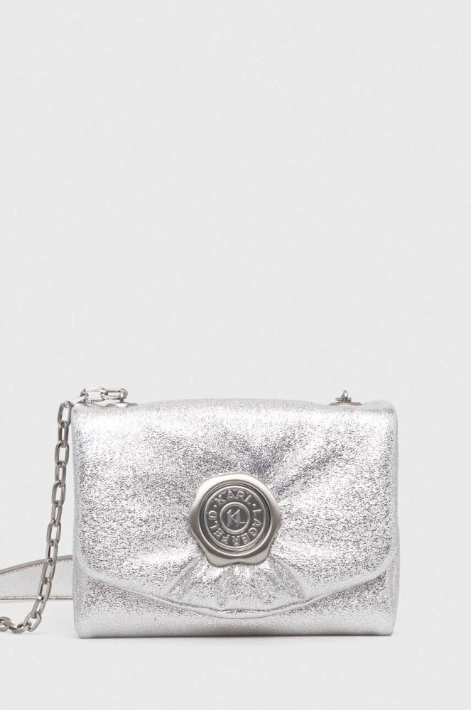 Сумочка Karl Lagerfeld колір срібний (3520585)
