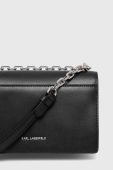 Шкіряна сумочка Karl Lagerfeld колір чорний (3548109)