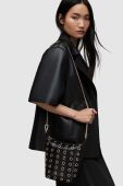 Шкіряна сумочка AllSaints Evaline колір чорний