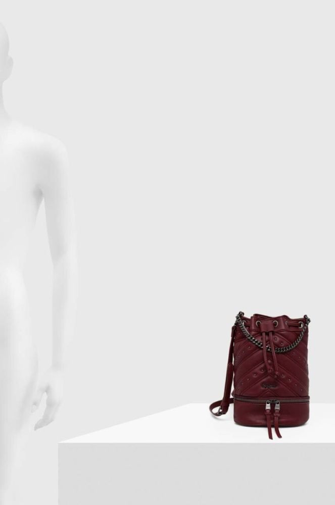Сумочка Pepe Jeans колір бордовий (3520595) фото 7