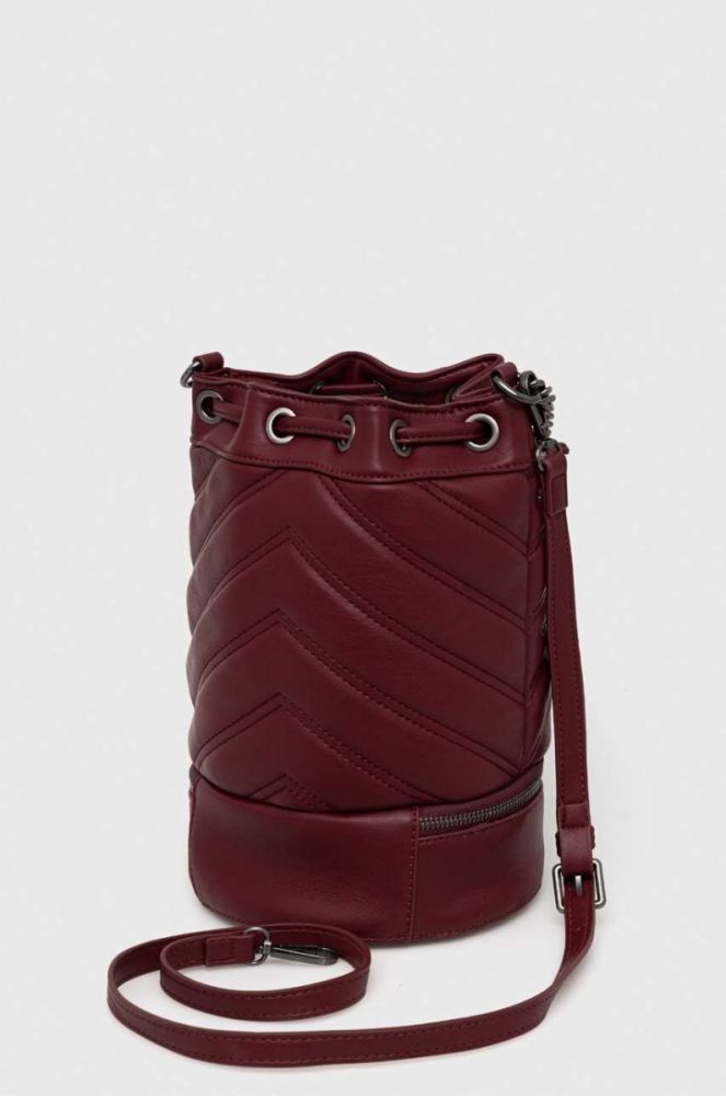 Сумочка Pepe Jeans колір бордовий (3520595) фото 3