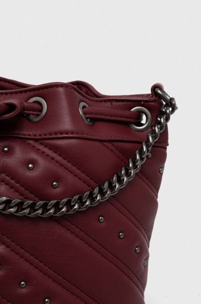 Сумочка Pepe Jeans колір бордовий (3520595) фото 4