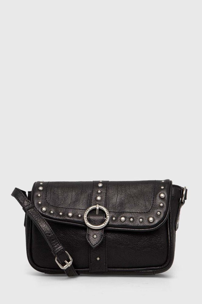 Шкіряна сумочка Pepe Jeans колір чорний (3583252)