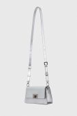 Шкіряна сумочка Furla колір срібний