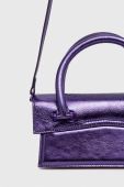 Шкіряна сумочка Patrizia Pepe колір фіолетовий (3657772)