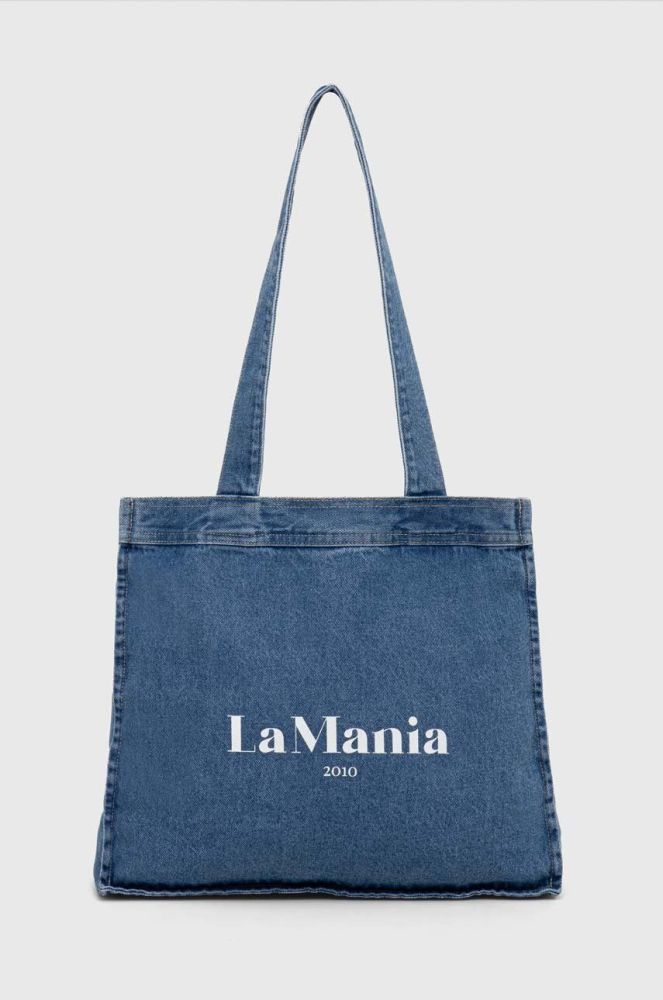 Джинсова сумка La Mania колір блакитний