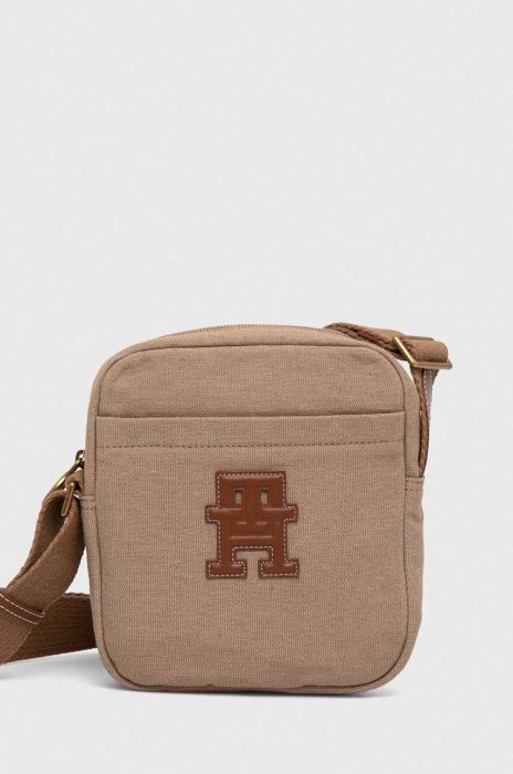 Сумка Tommy Hilfiger колір бежевий Сумка Tommy Hilfiger колір бежевий